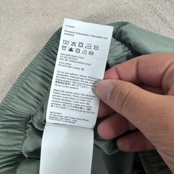 Saucony Running Shorts Mens XXL Sage Green Excellent 7 Inch Inseam Lined Pocket - Picture 8 of 13